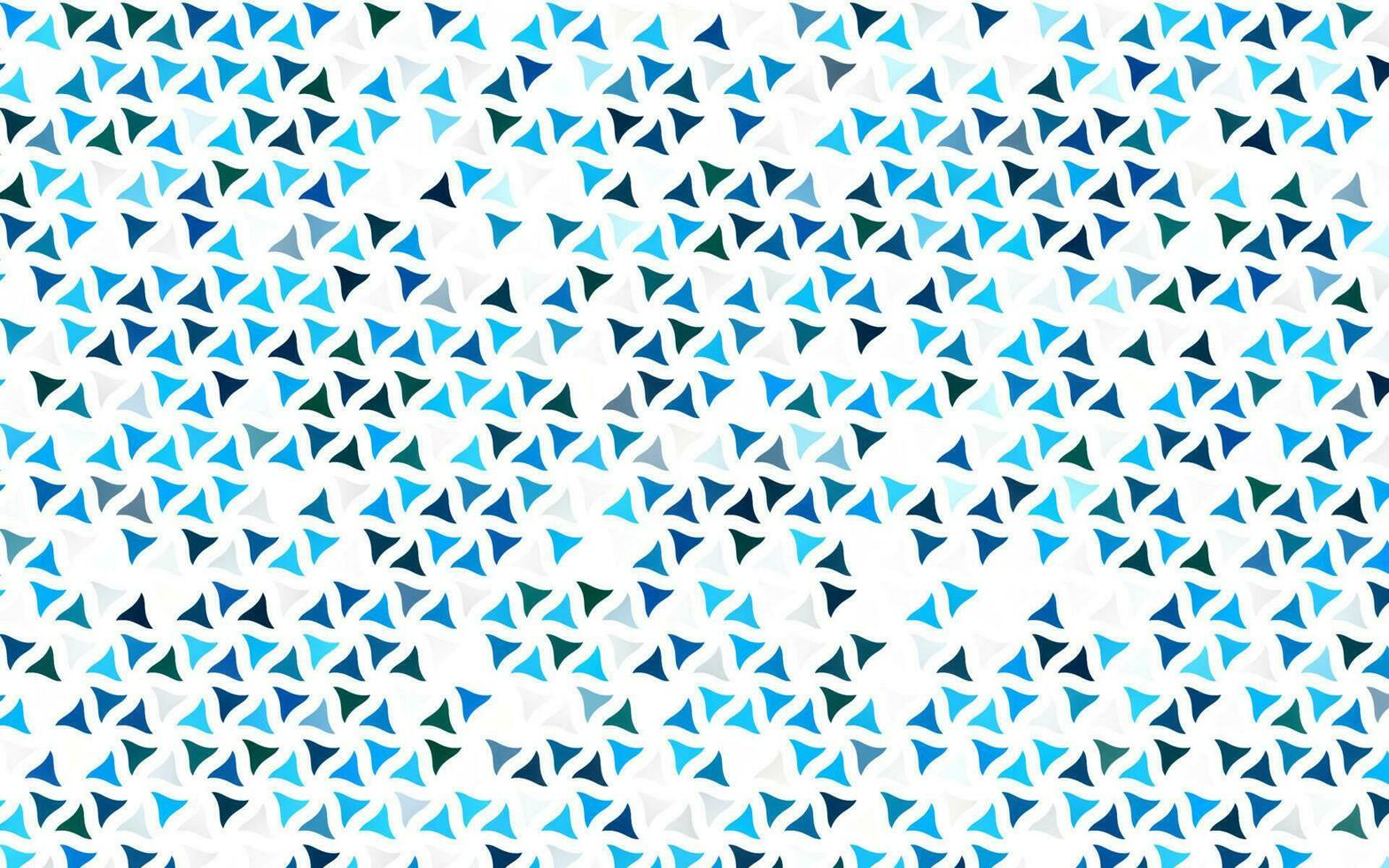 textura transparente de vector azul claro en estilo triangular.