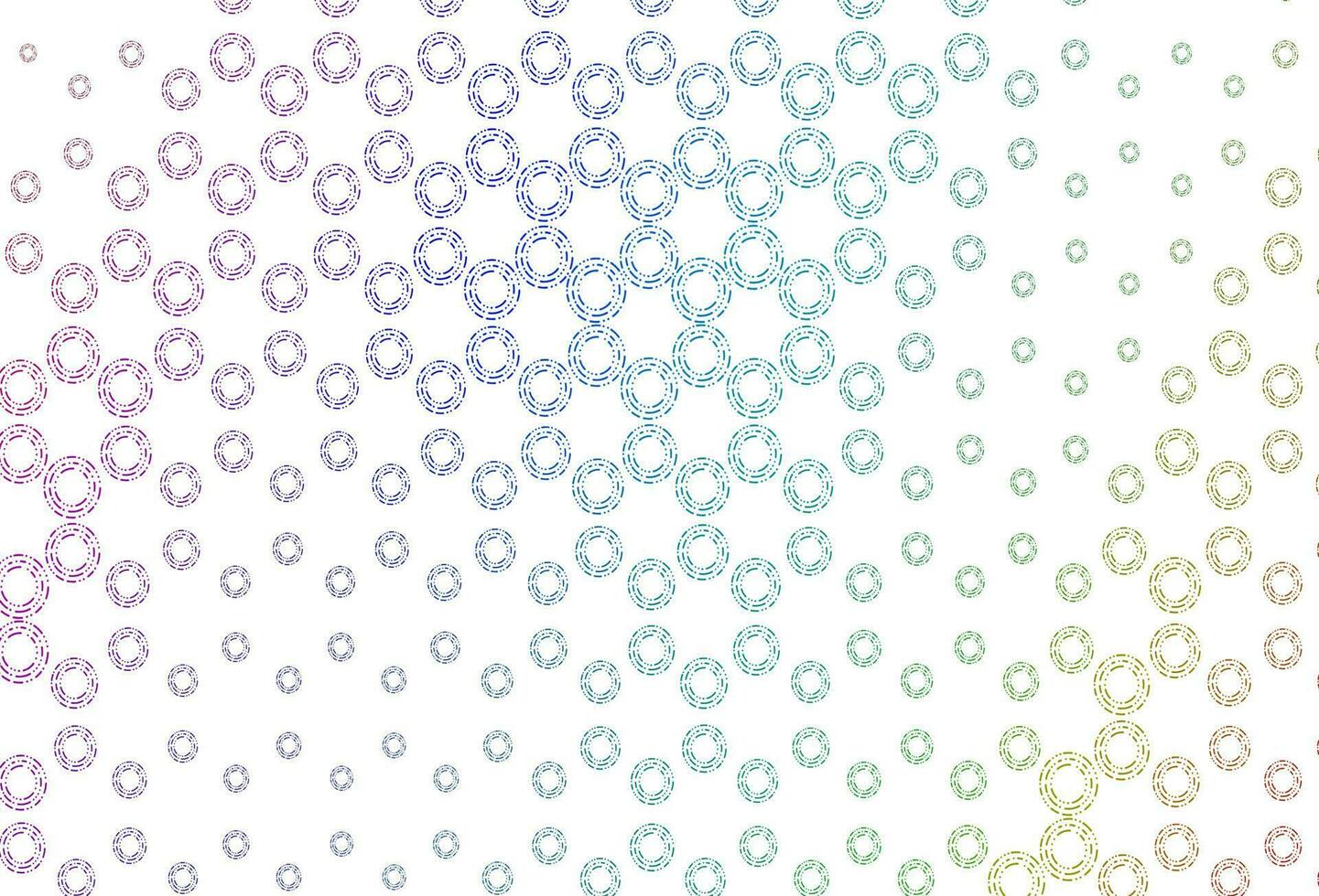 Light multicolor, rainbow vector template with circles.