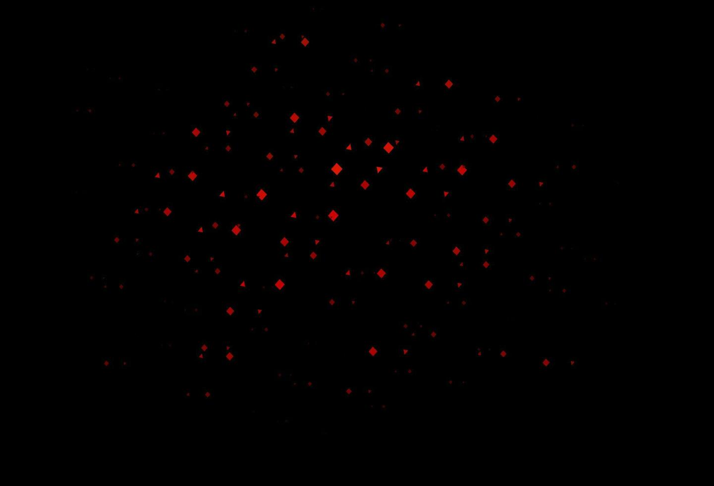 Dark orange vector pattern in polygonal style with circles.