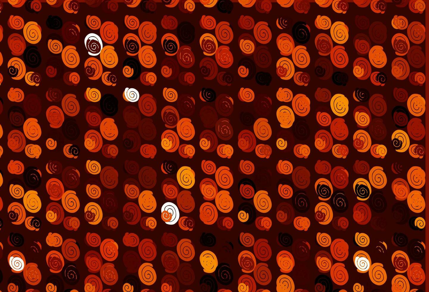 Light Orange vector template with lava shapes.