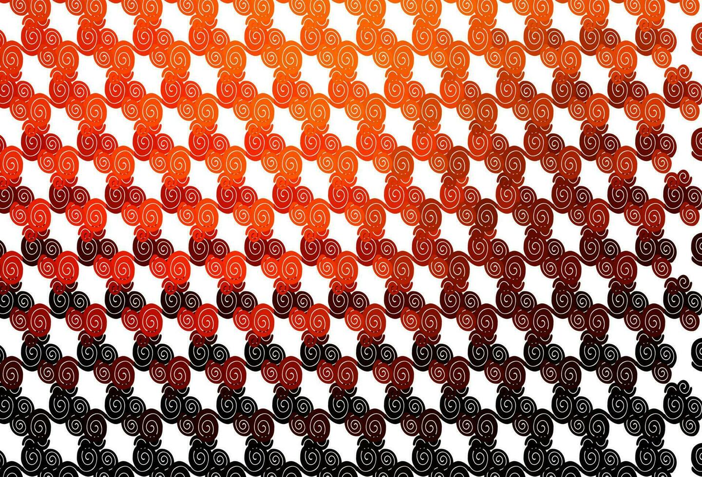 Light Orange vector pattern with bubble shapes.