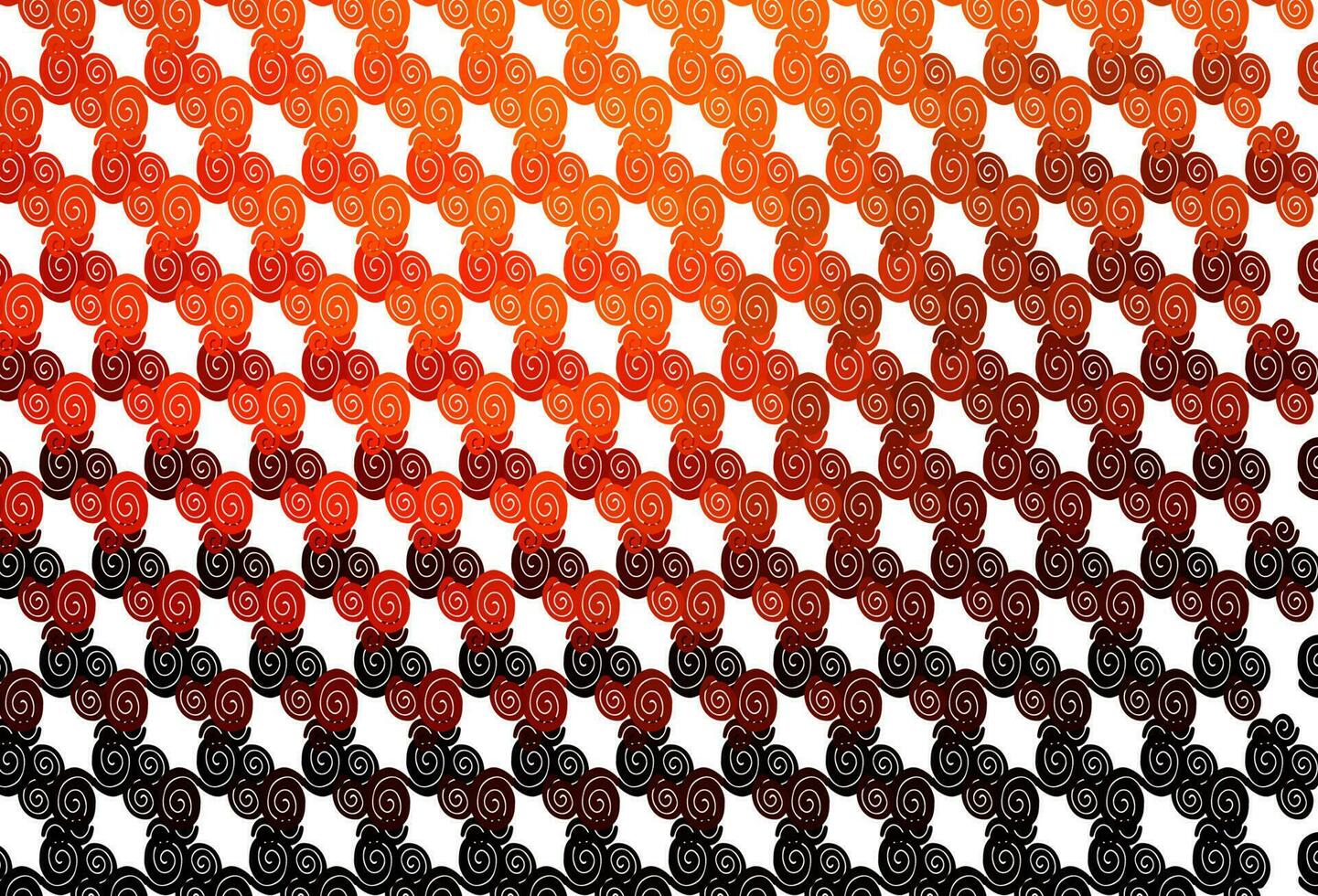 Light Orange vector pattern with bubble shapes.