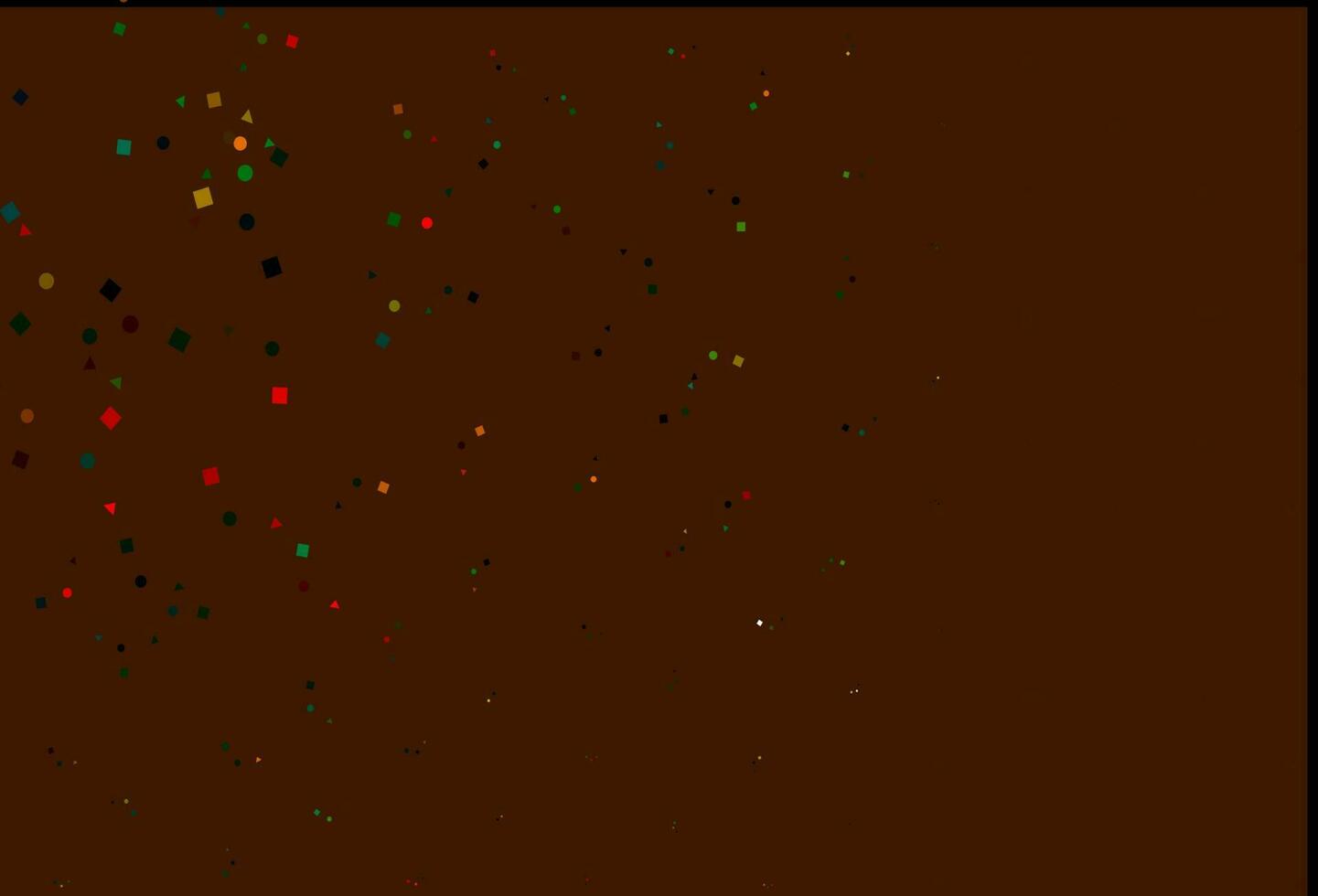 Light Multicolor, Rainbow vector texture in poly style with circles, cubes.