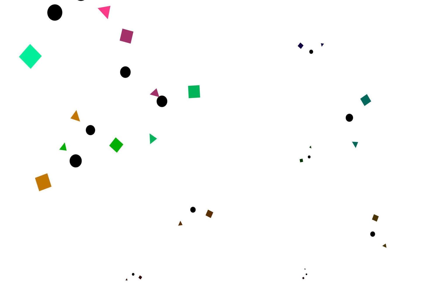 Light Multicolor, Rainbow vector template with crystals, circles, squares.