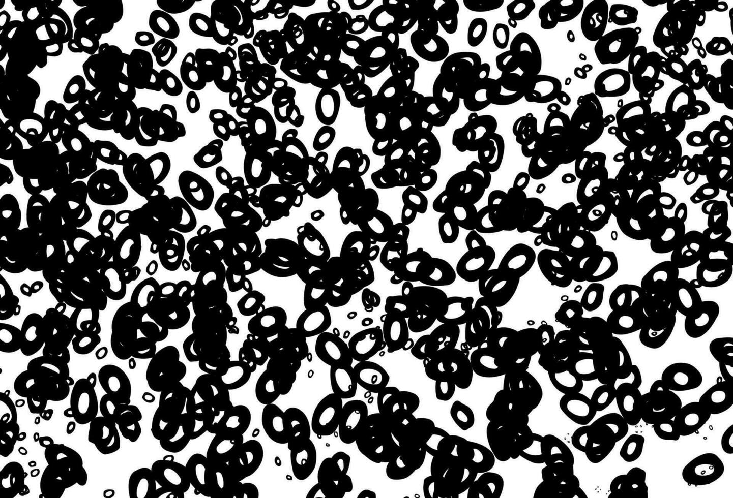 Black and white vector template with circles.