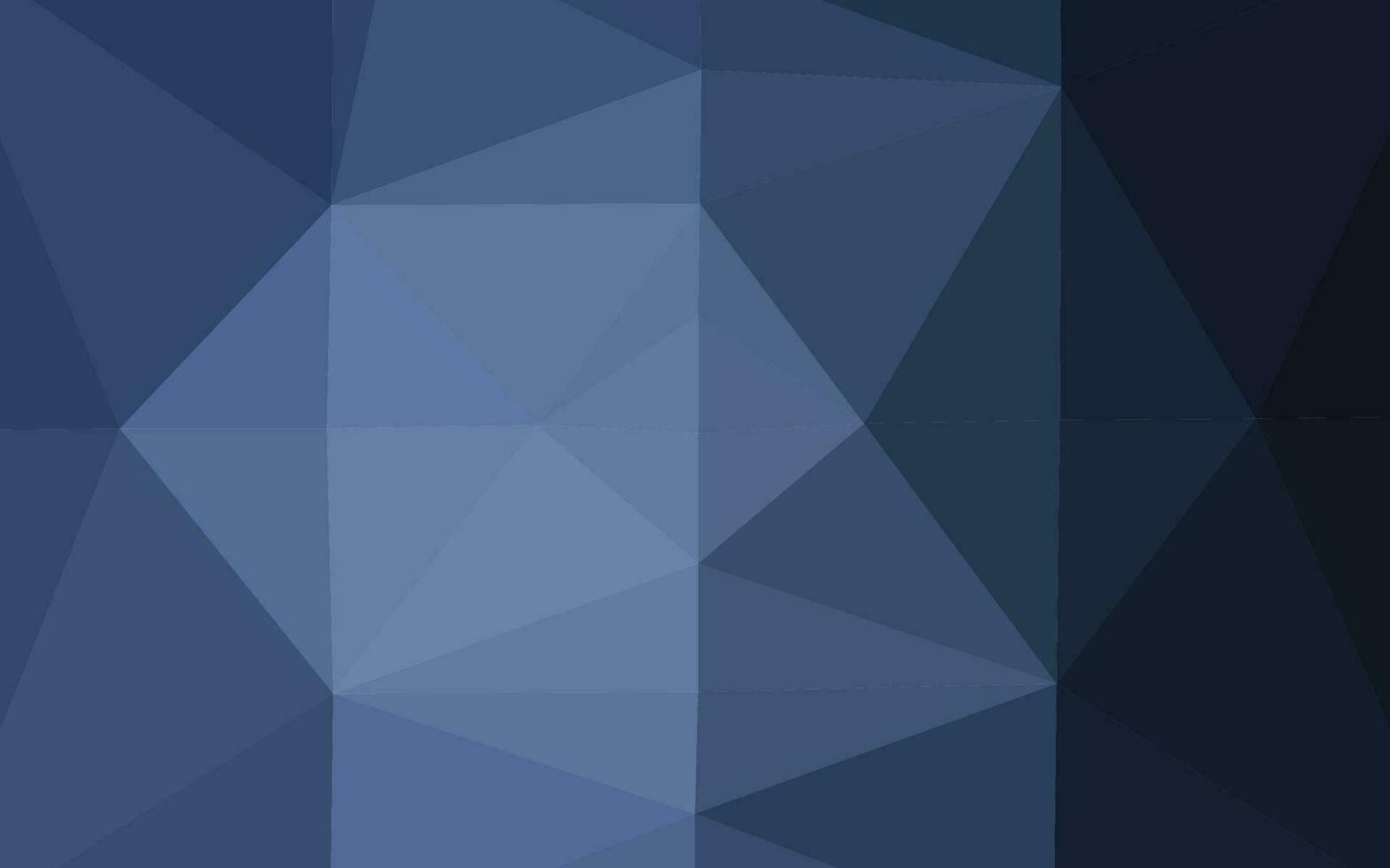 Dark BLUE vector polygonal background.