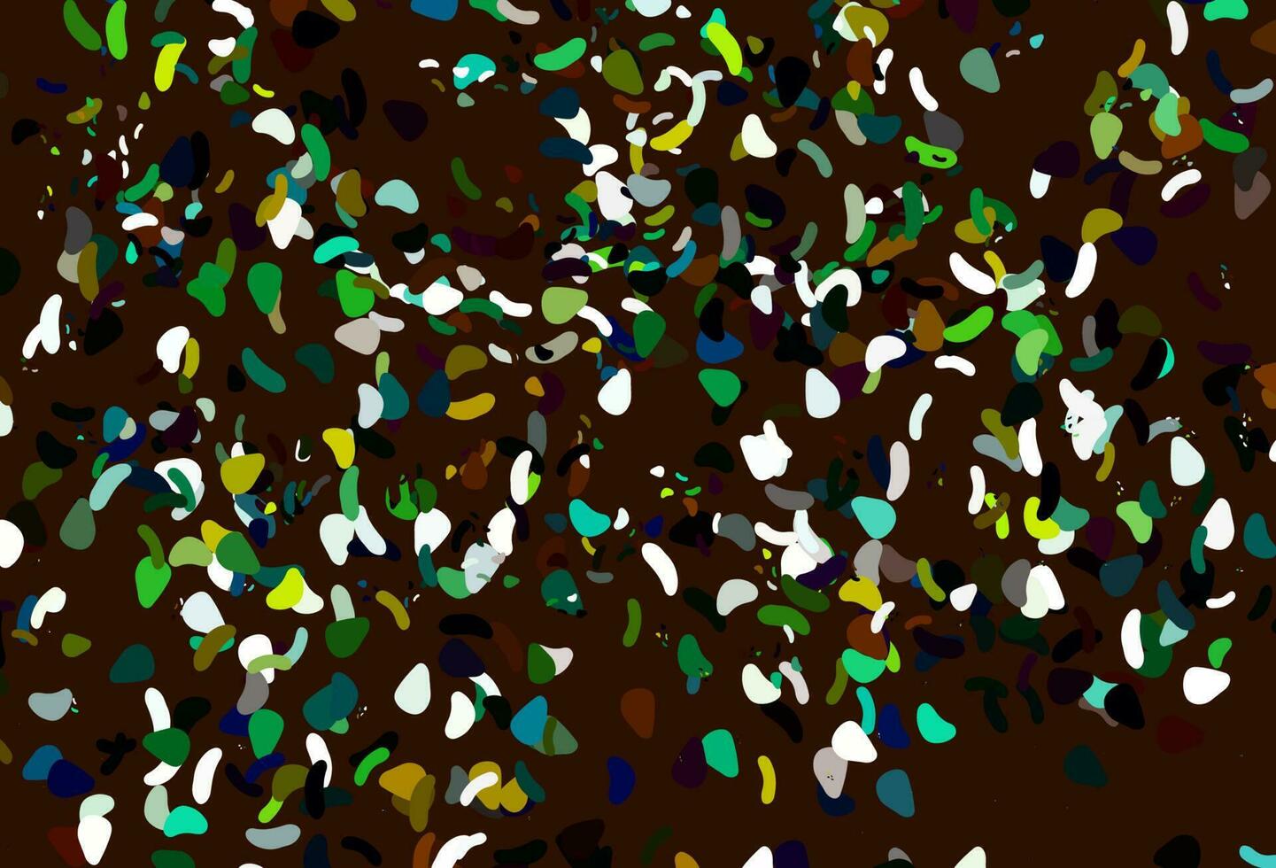 Light multicolor, rainbow vector texture with random forms.