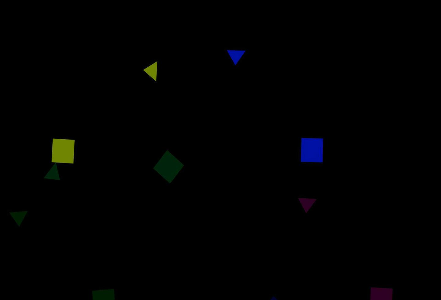 Dark Multicolor, Rainbow vector backdrop with lines, circles, rhombus.