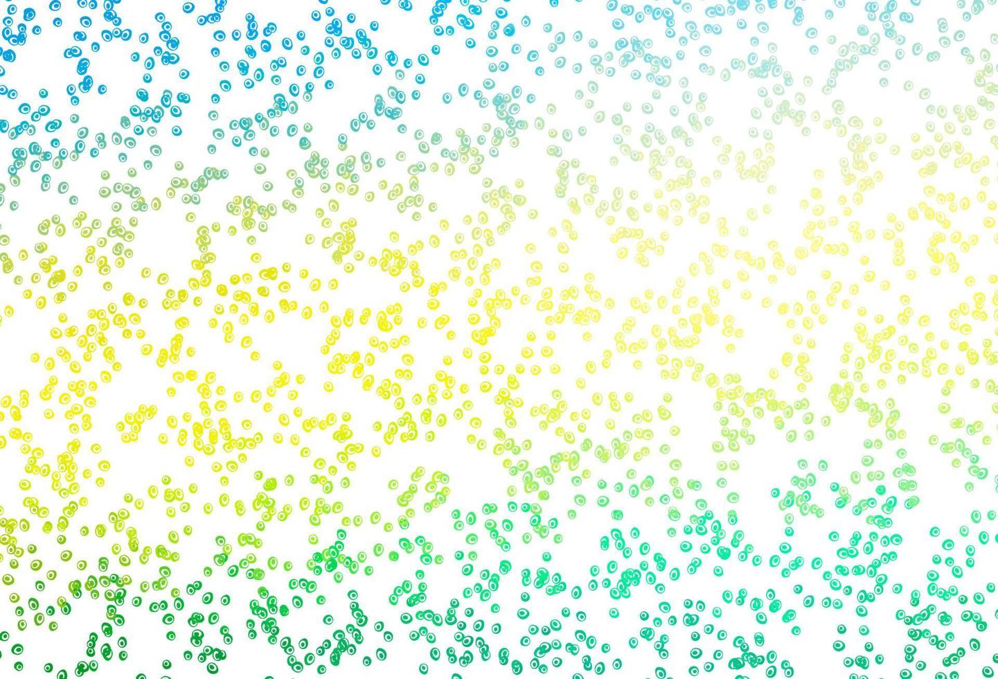 Light Blue, Yellow vector background with bubbles.