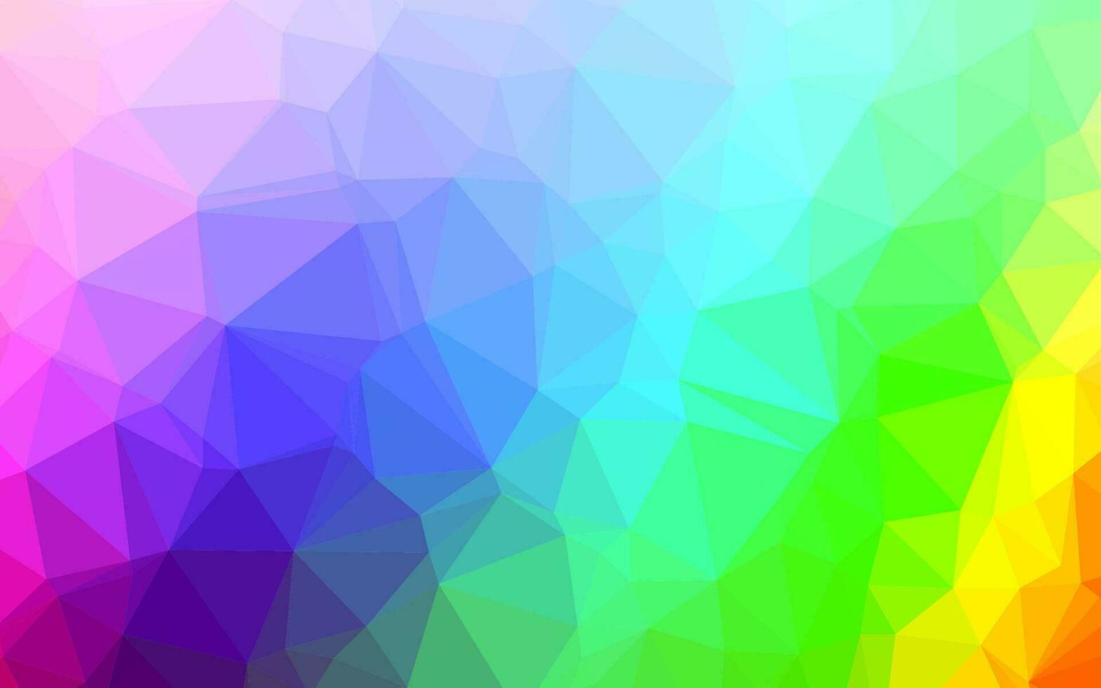 luz multicolor, vector de arco iris brillante patrón triangular.