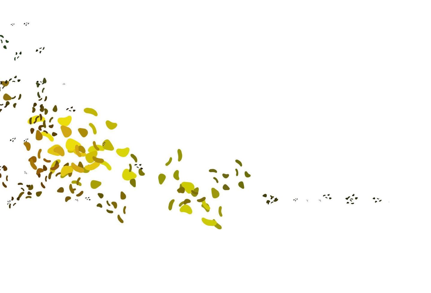 Light Green, Yellow vector background with abstract forms.