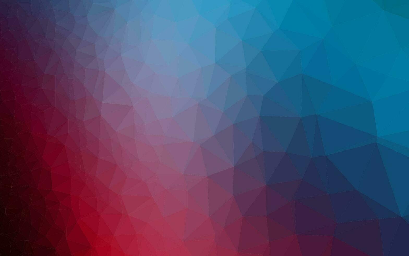 Dark Blue, Red vector shining triangular pattern.