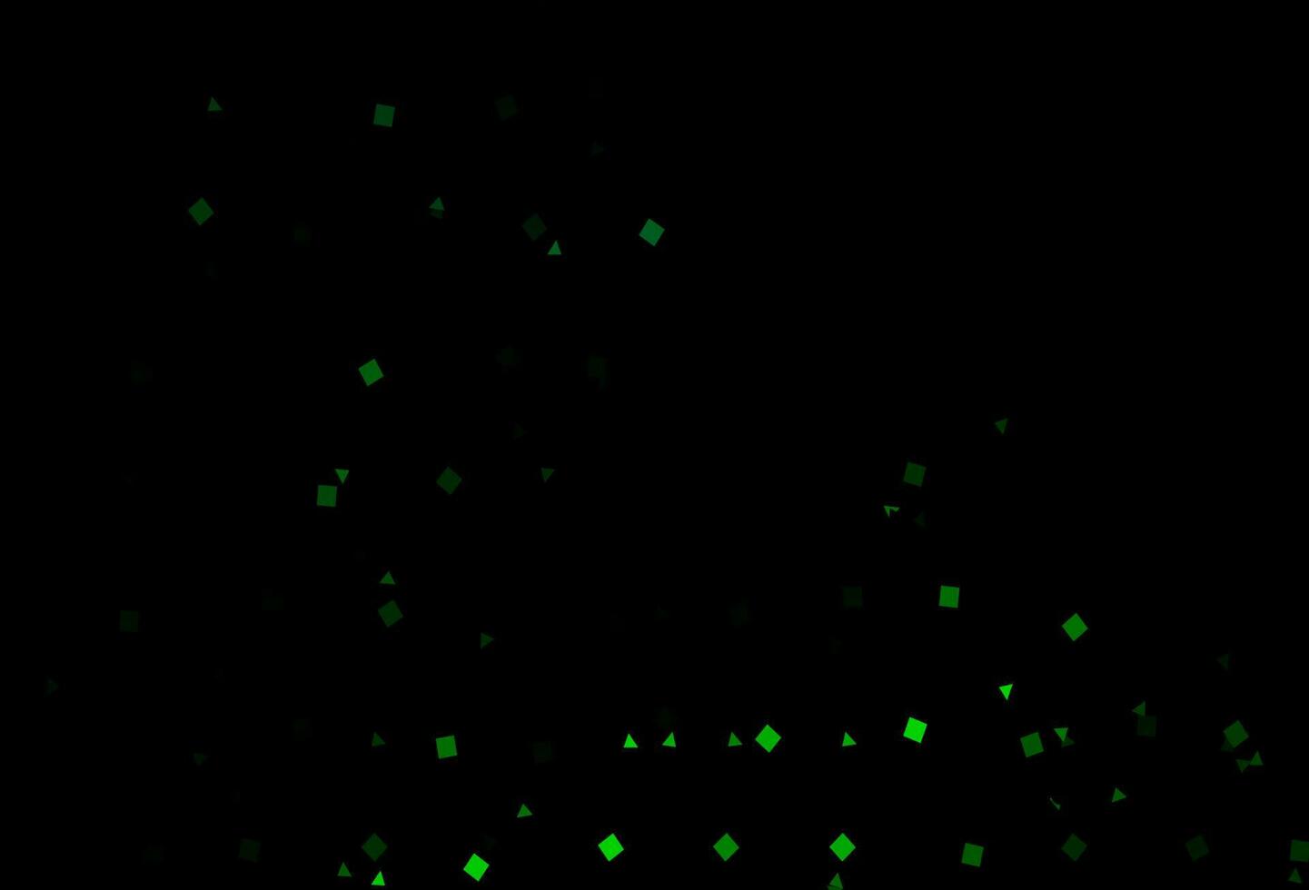 Dark Green vector layout with circles, lines, rectangles.