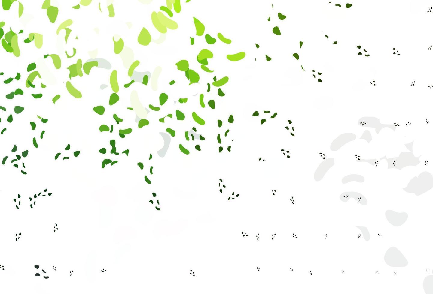 Light Green vector background with abstract forms.