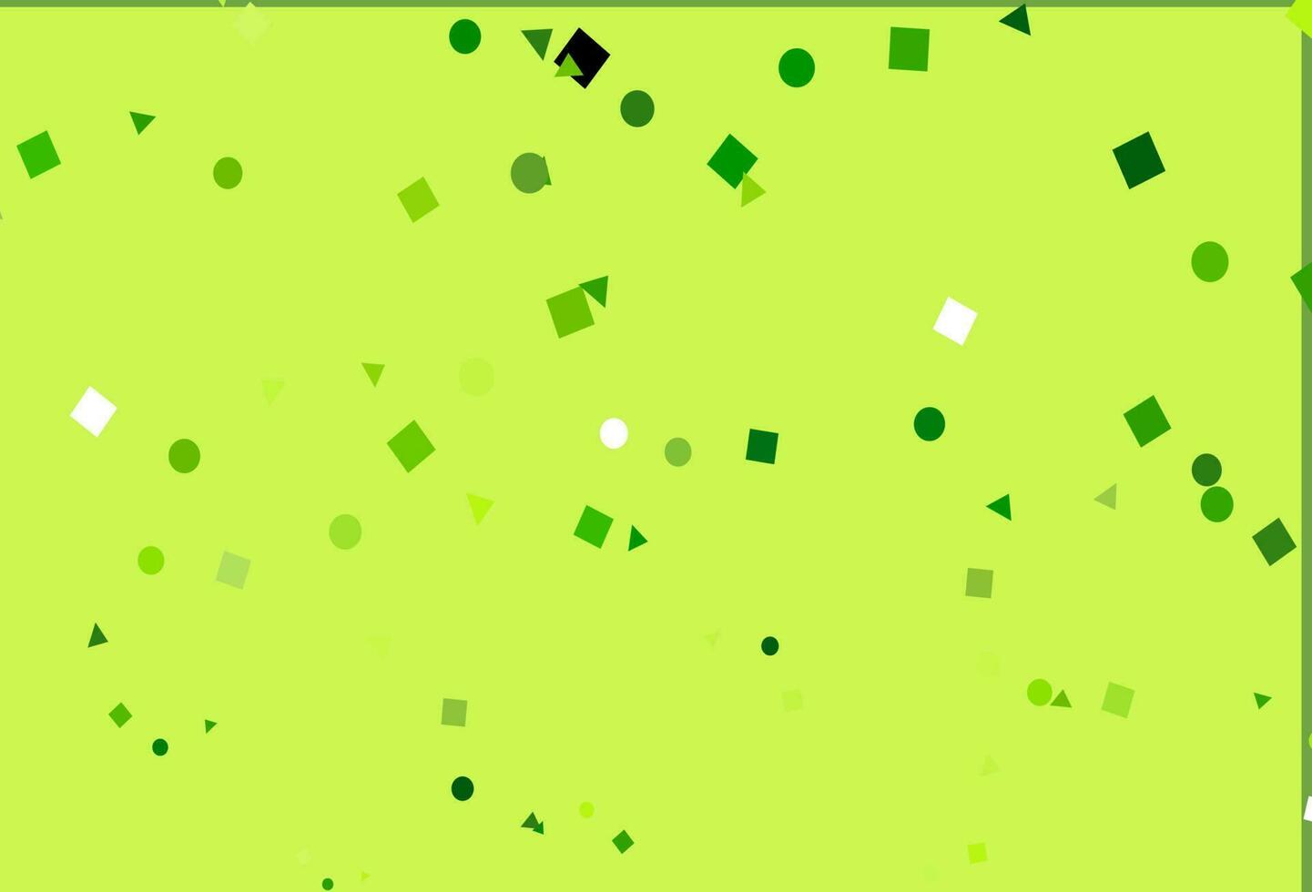 Light Green vector pattern in polygonal style with circles.