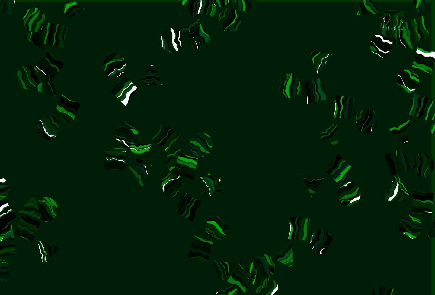 Light Green vector cover in polygonal style with circles.