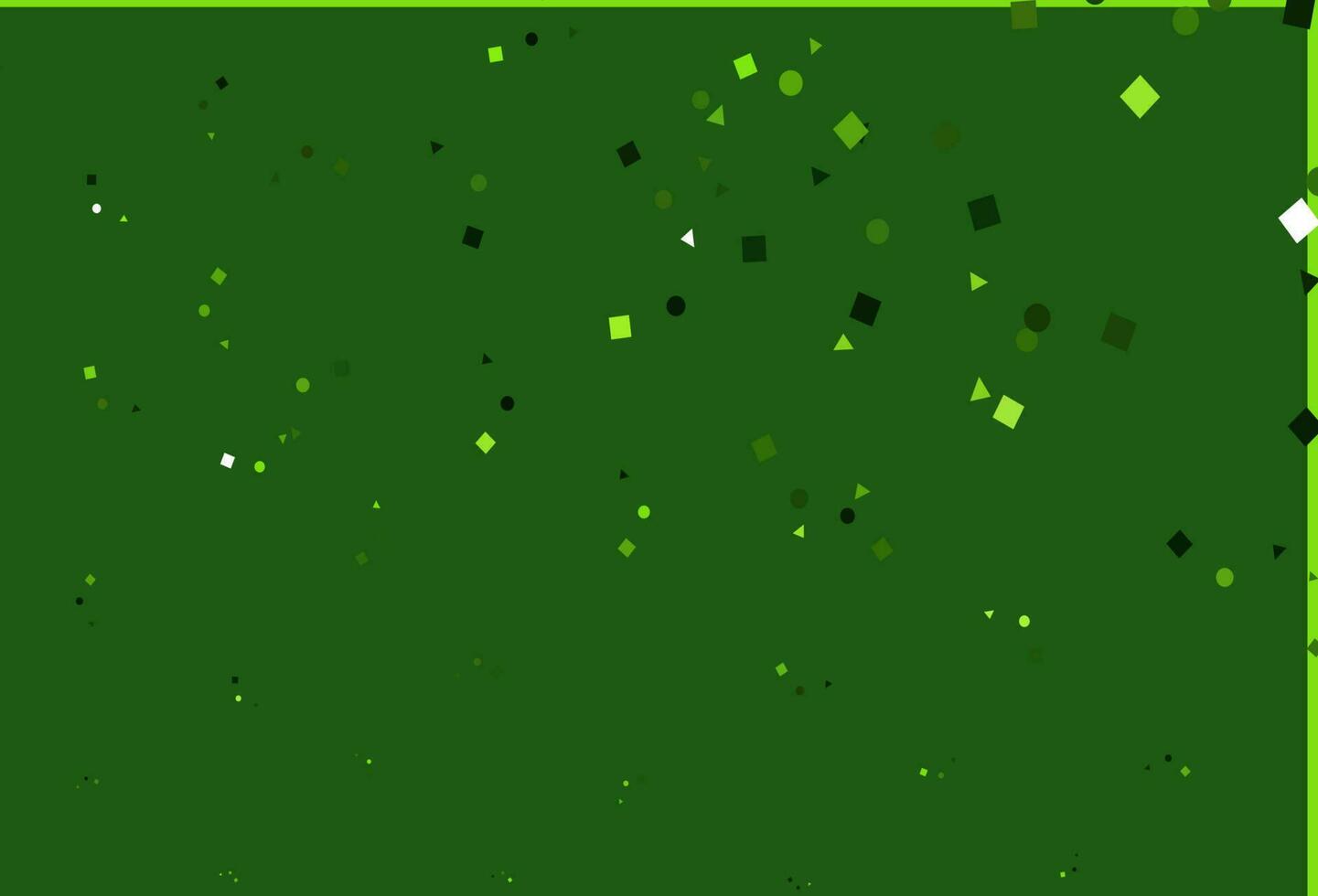 Light Green vector layout with circles, lines, rectangles.