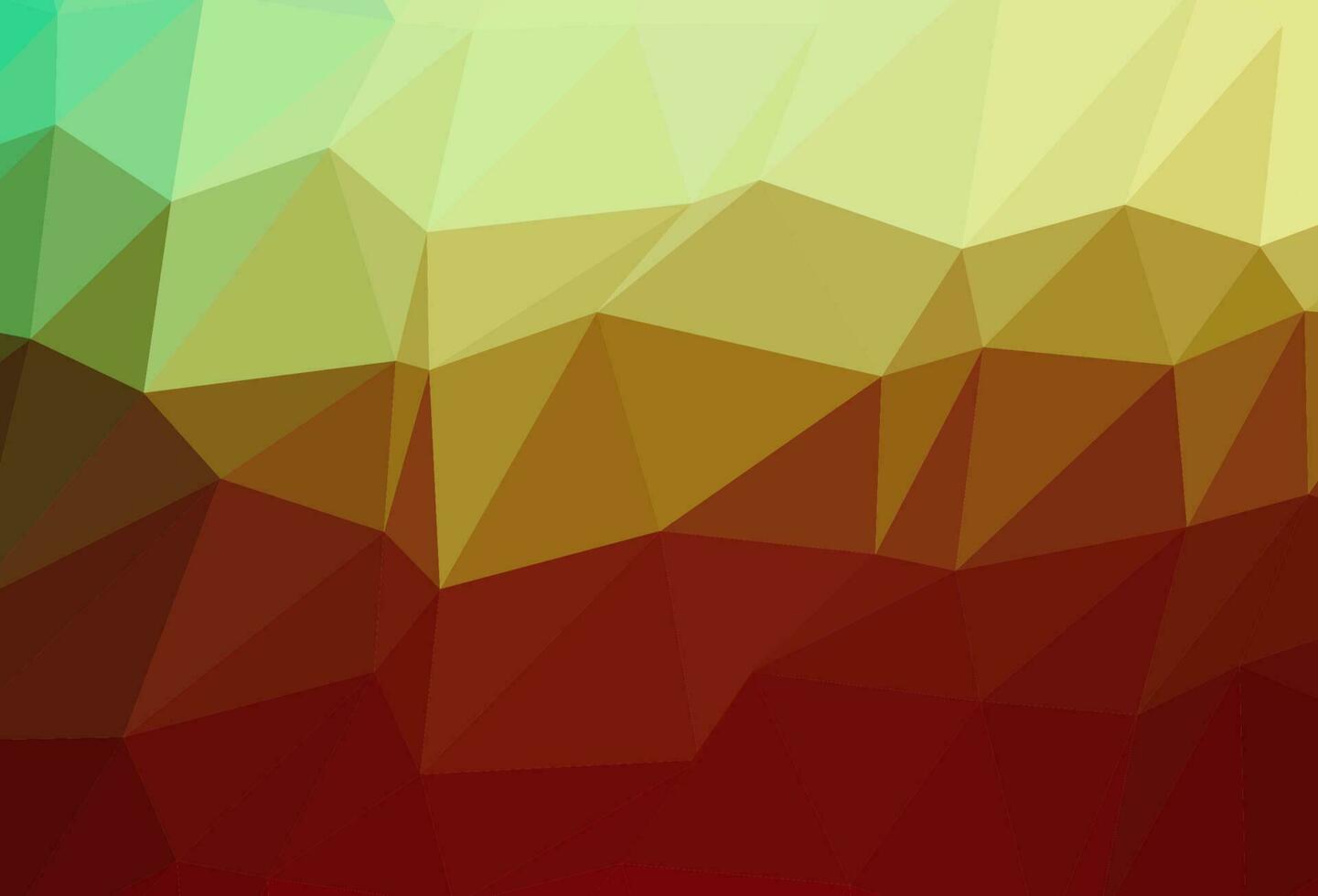 Dark Green, Red vector polygon abstract backdrop.