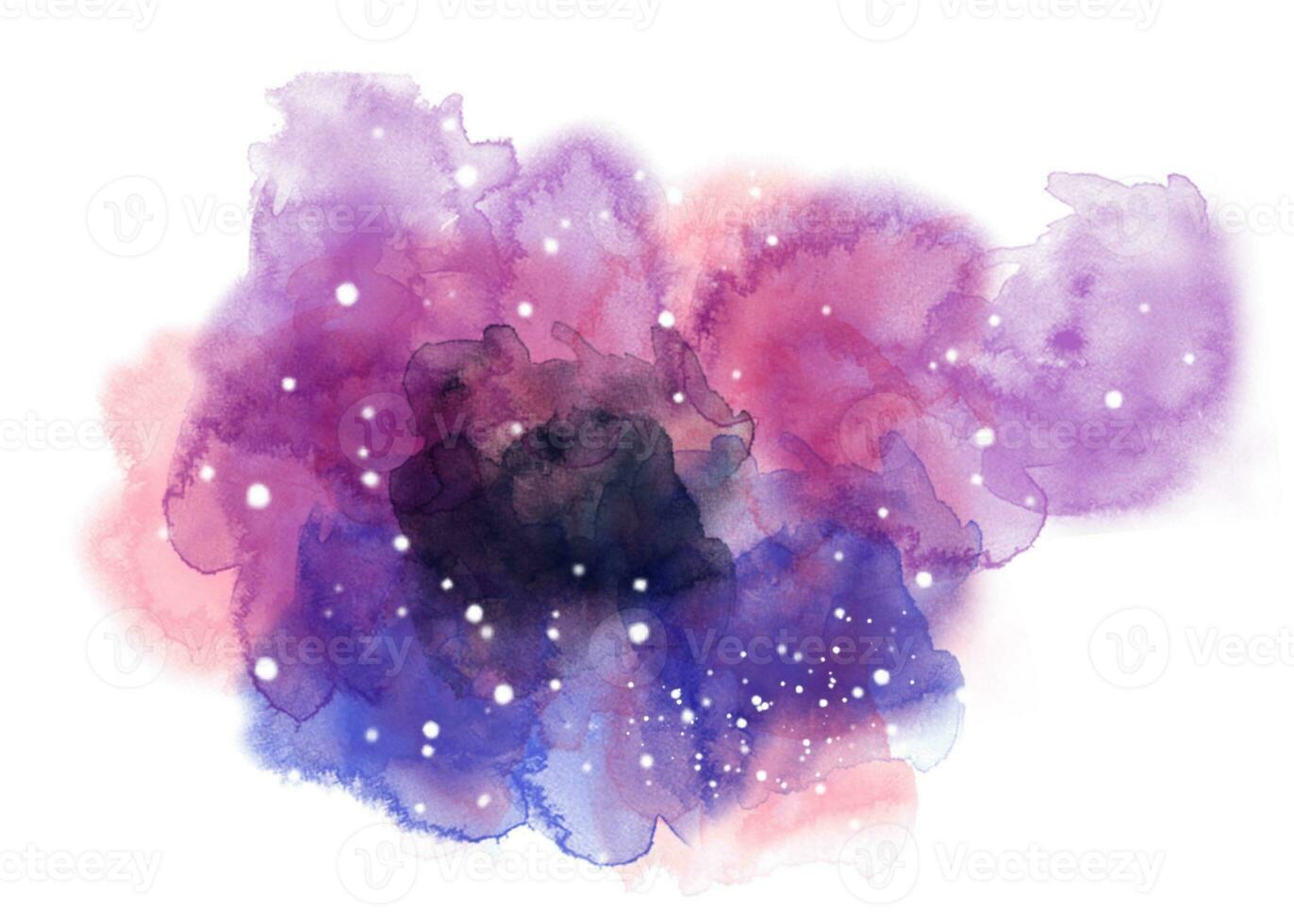 watercolor abstract with transparent background photo