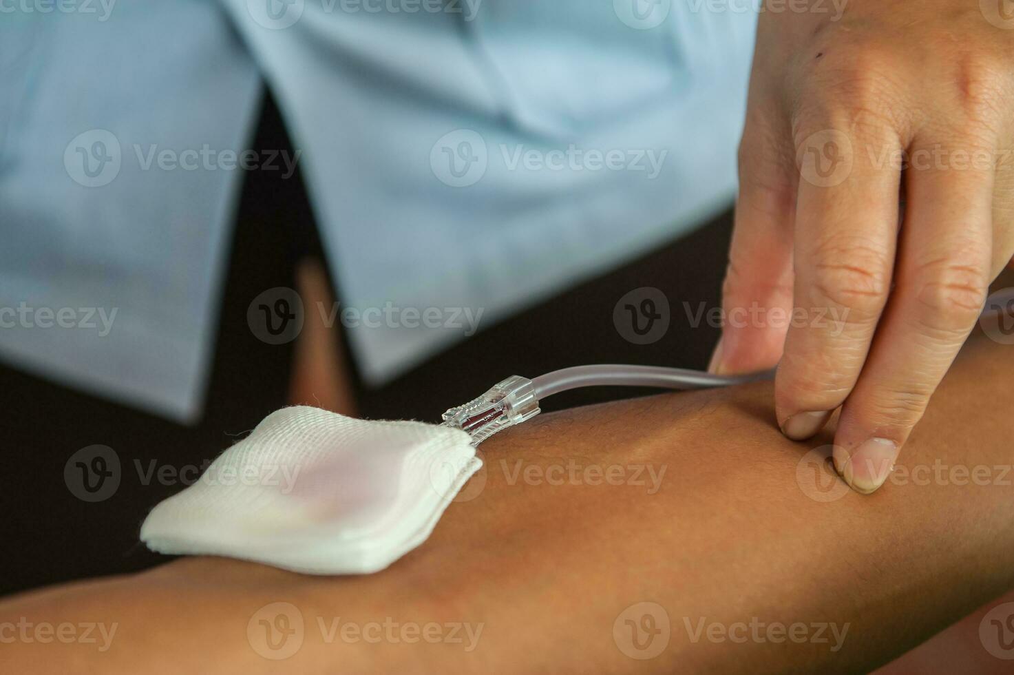 Volunteer to donate blood to help fellow human beings. photo