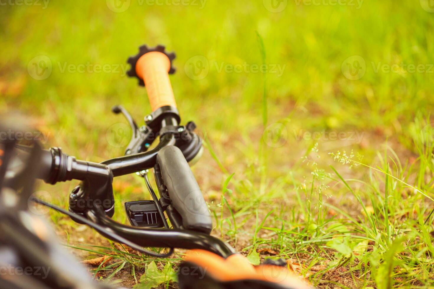 wheel of a children's bicycle photo