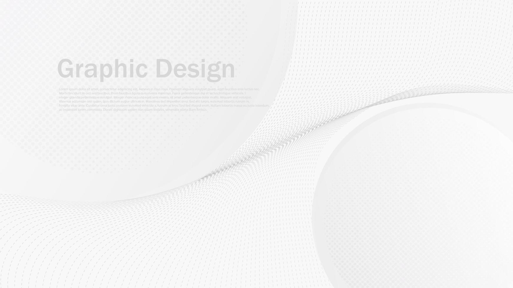 abstract white and grey dynamic background, modern white wave graphic backdrop vector