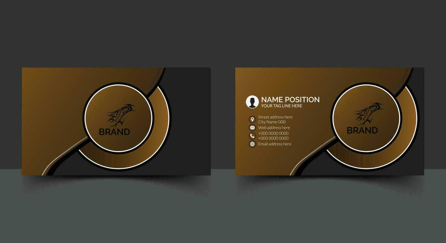 Modern business card template eps vector