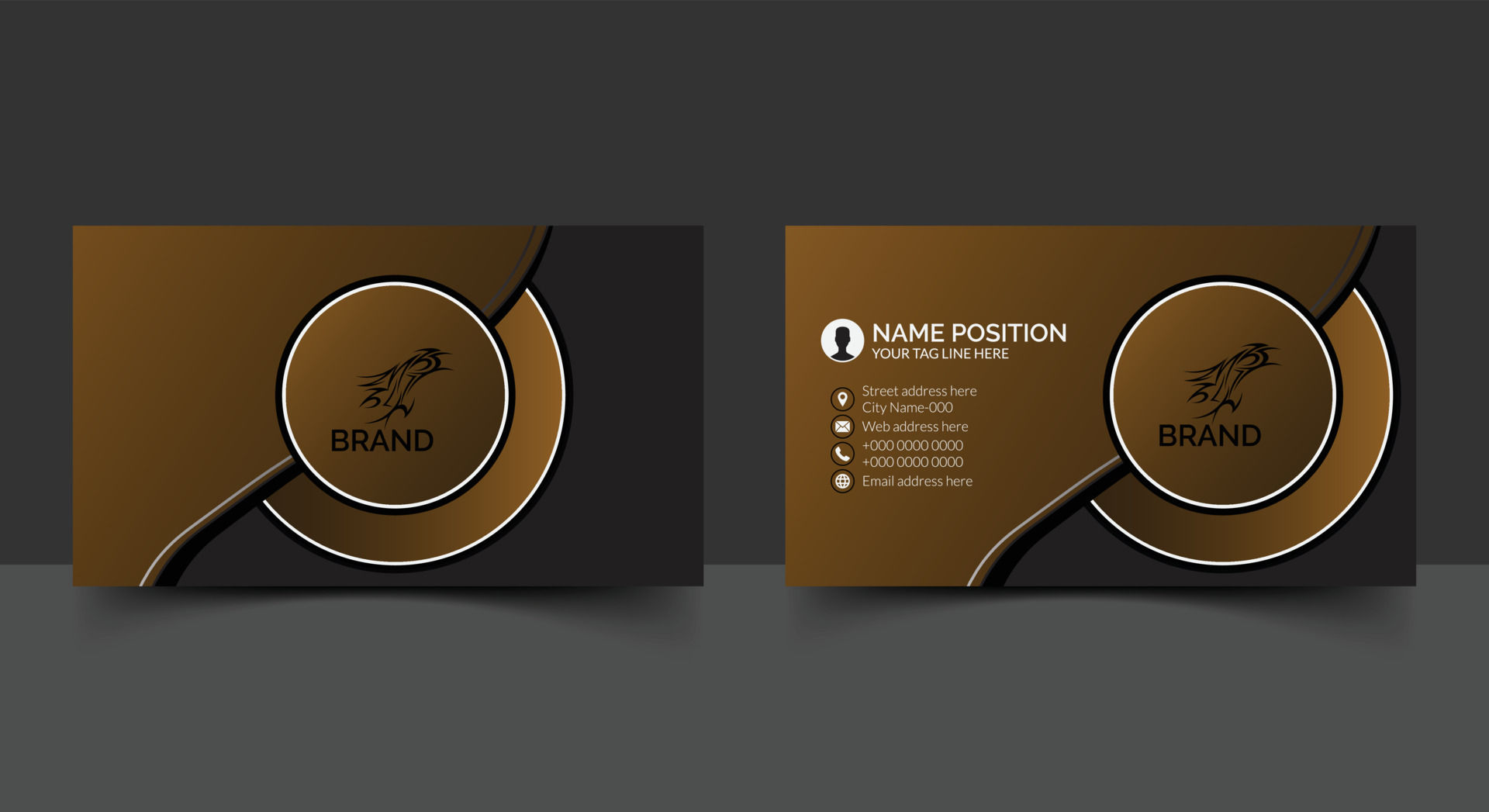 Modern business card template eps 20675263 Vector Art at Vecteezy