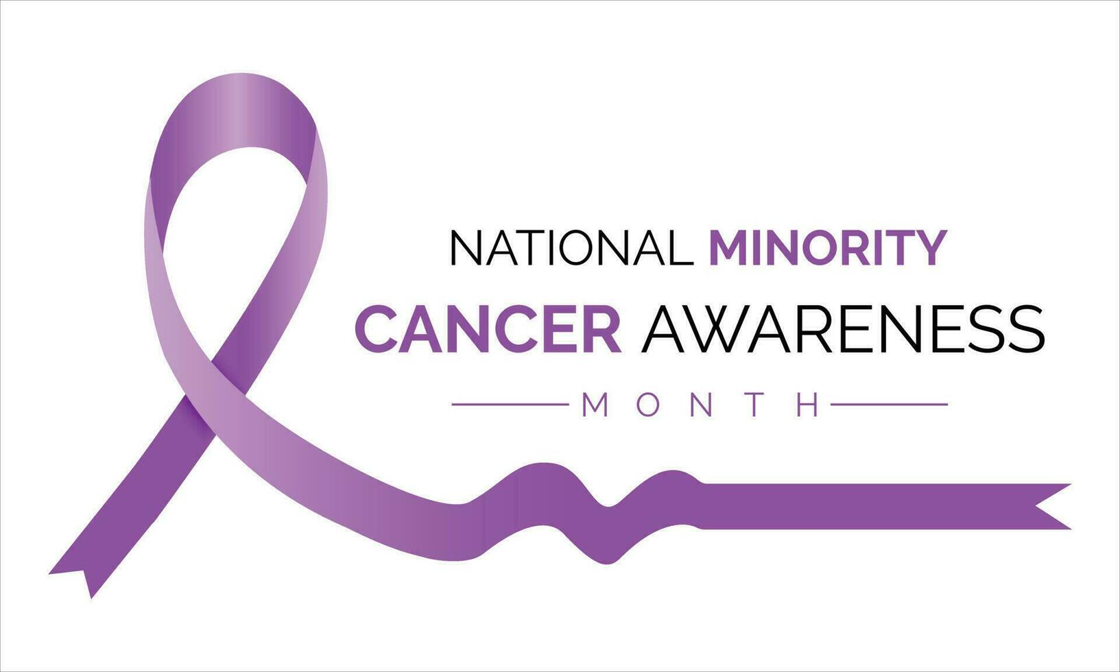 nacional minoría cáncer conciencia mes de abril. póster , bandera diseño modelo vector ilustración.