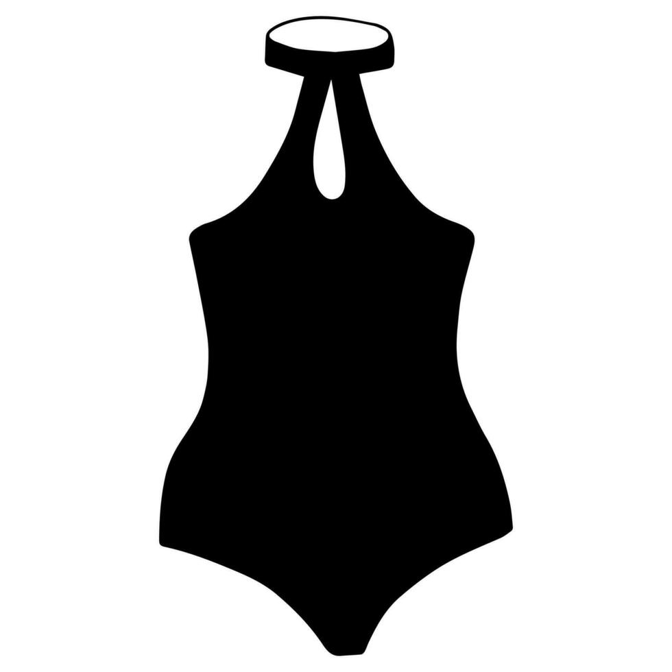 Doodle swimsuit, great design for any purposes. Vector illustration.