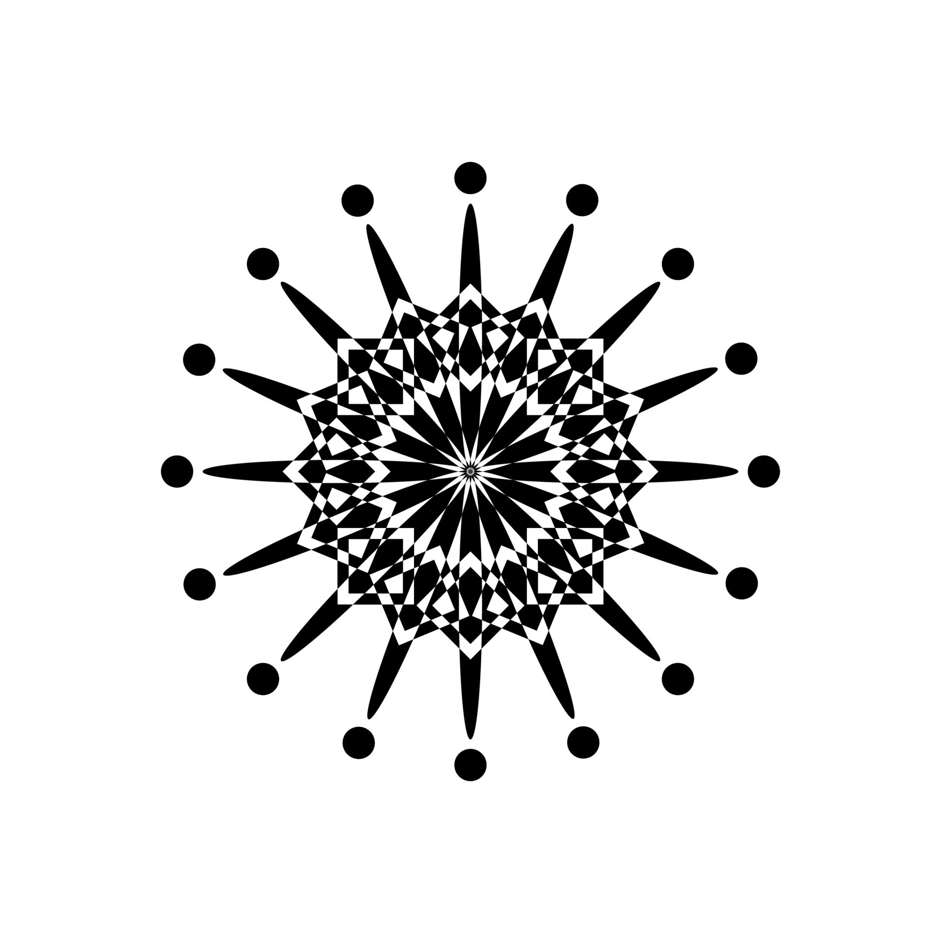 Abstract Round vector decorative icon. 20675397 Vector Art at Vecteezy