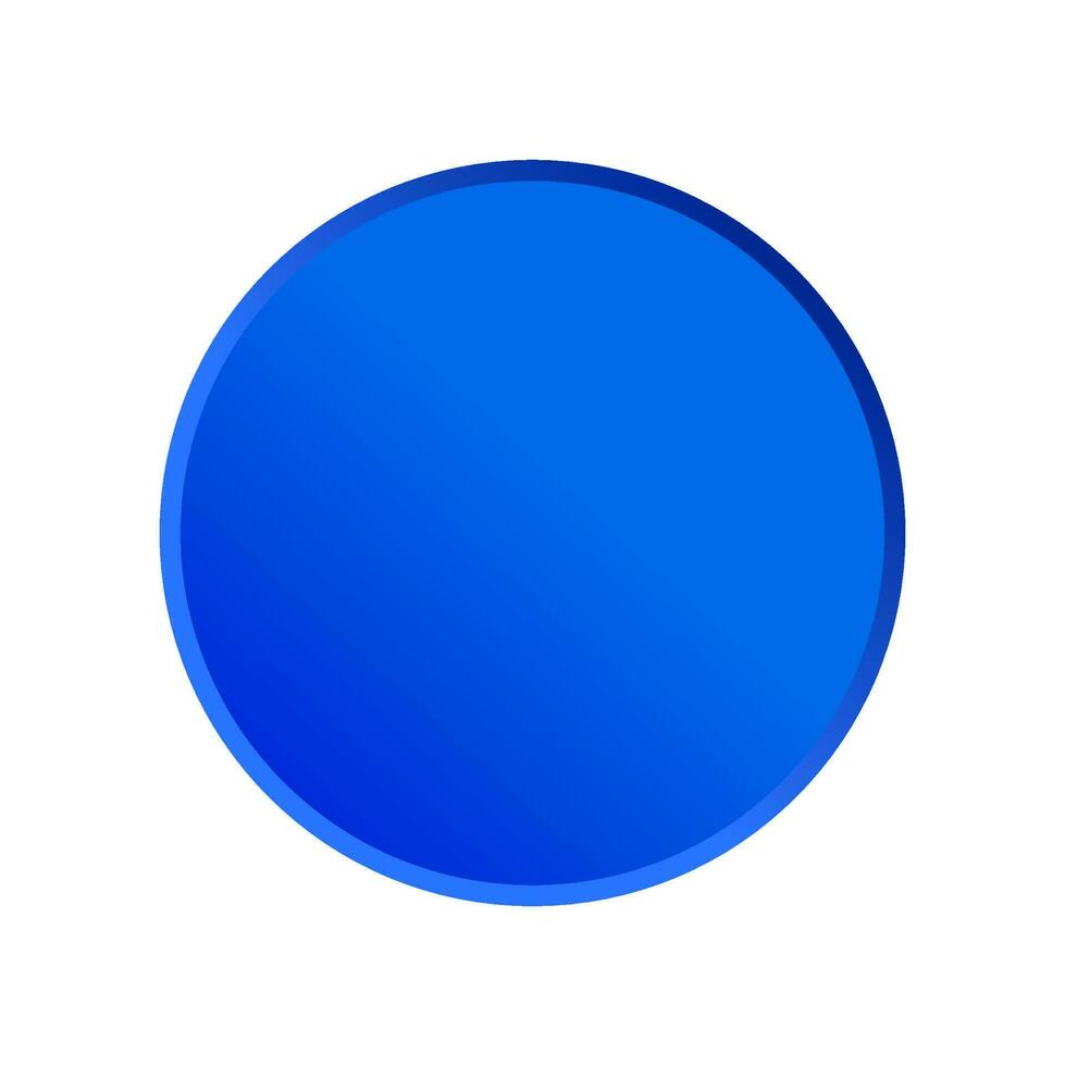 The blue 3D huge dot on white background. vector