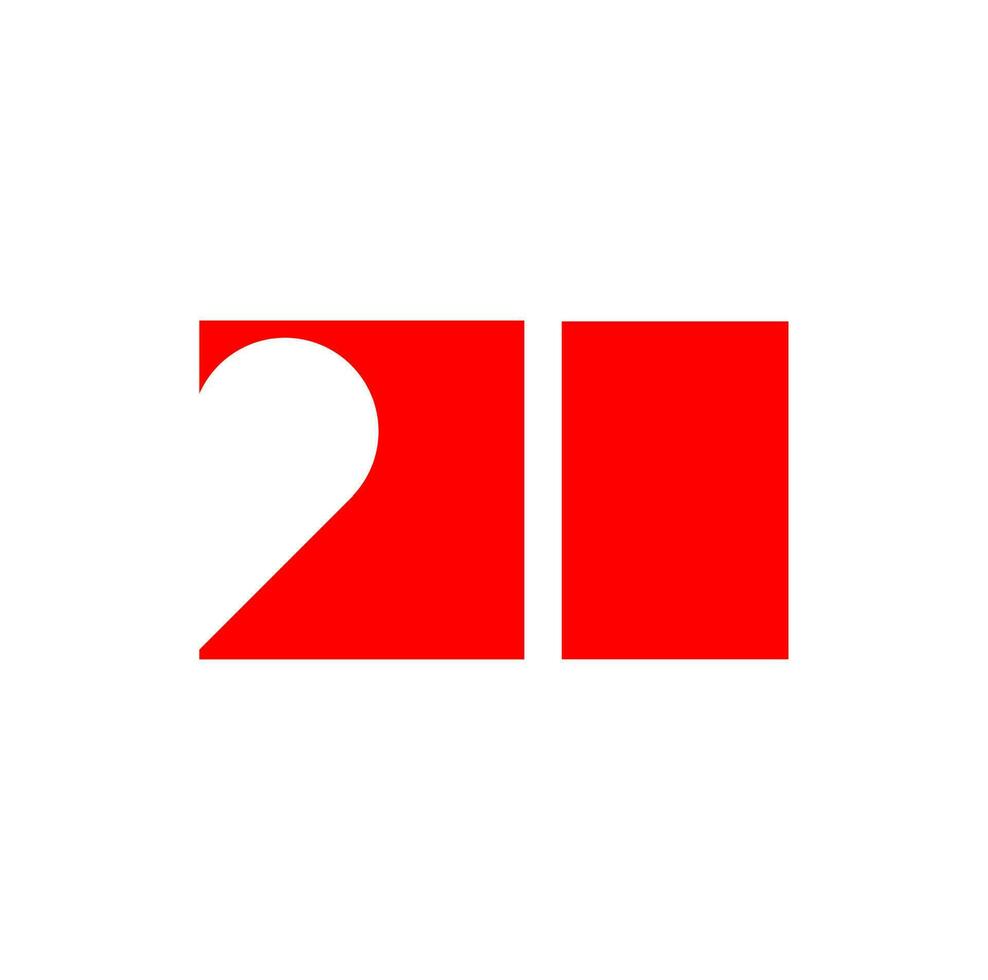 20 number written with red color icon vector