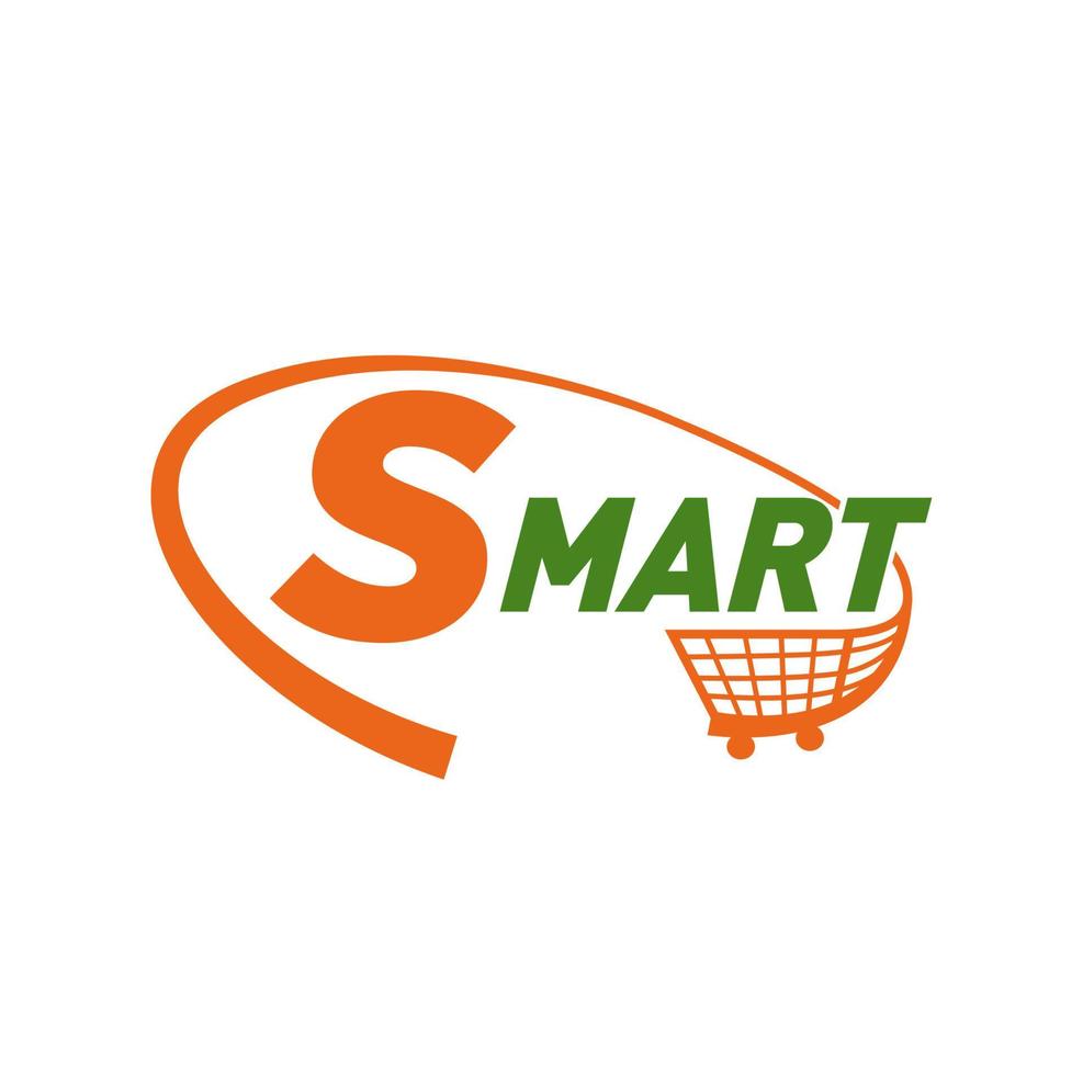 S Mart typography vector icon. SMart monogram.