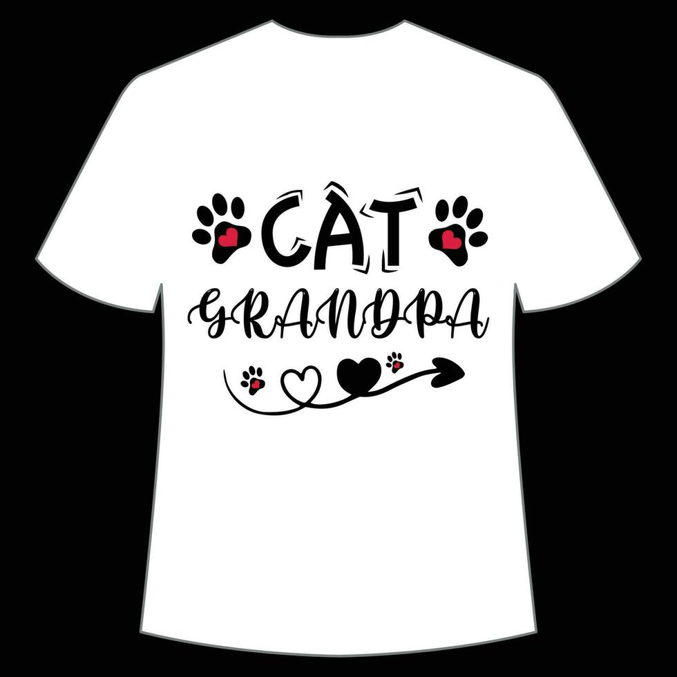 gato abuelo de la madre día camisa impresión plantilla, tipografía diseño para mamá mamá mamá hija abuela niña mujer tía mamá vida niño mejor mamá adorable camisa vector