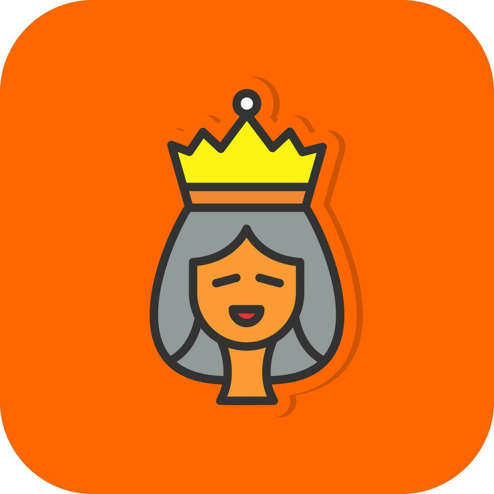 diseño de icono de vector de reina