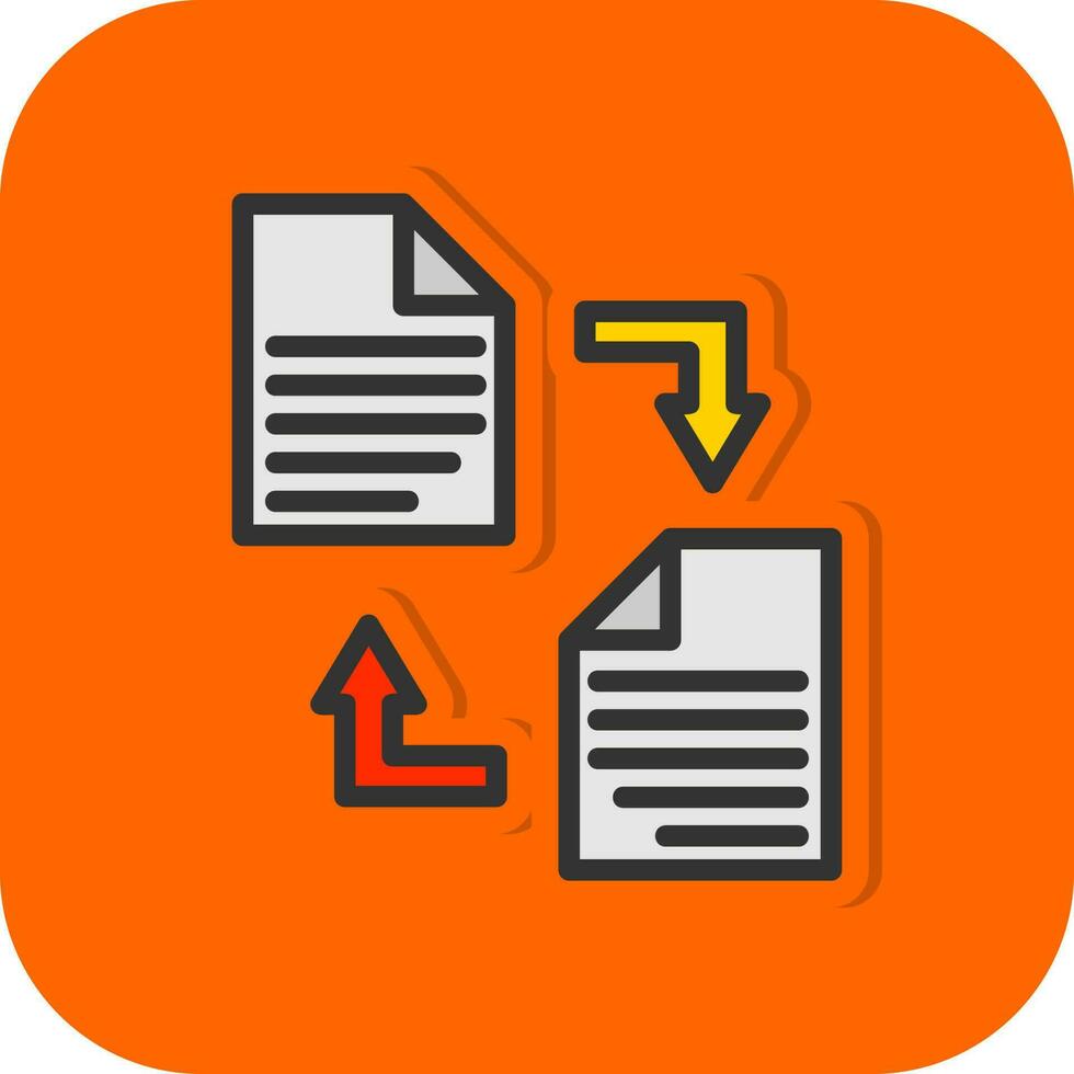 Documents Exchange Vector Icon Design