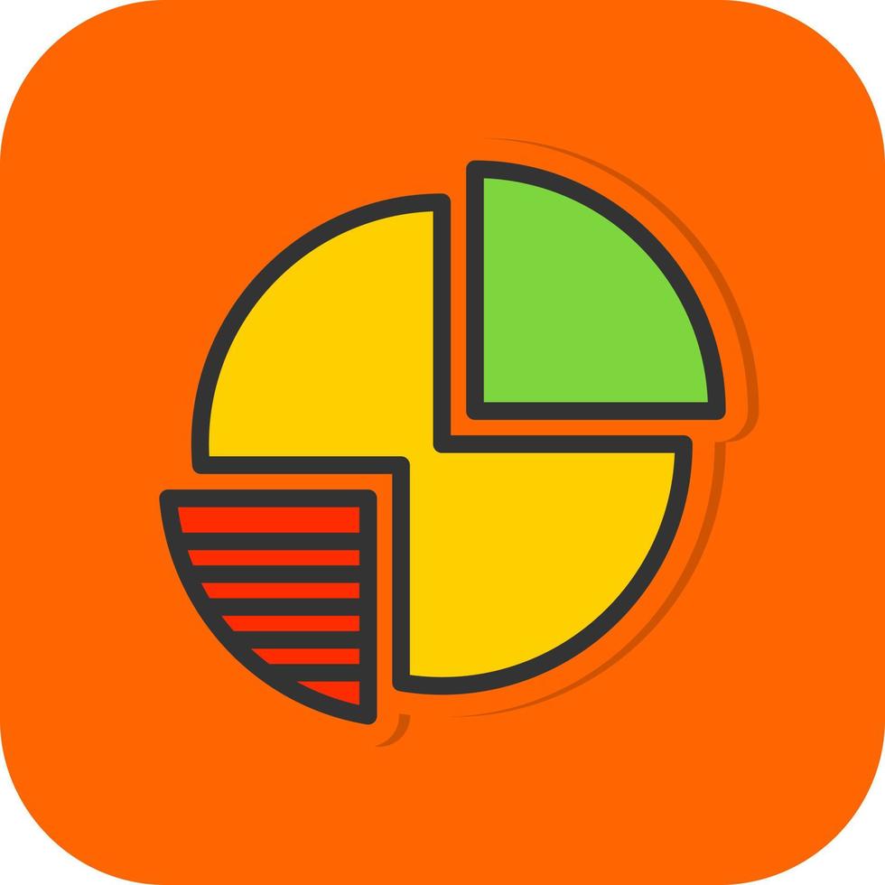 Pie Chart Vector Icon Design