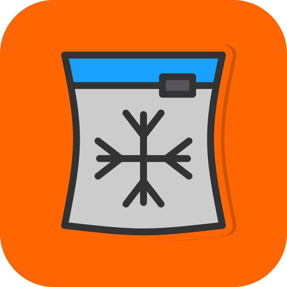 Ice Bag Vector Icon Design