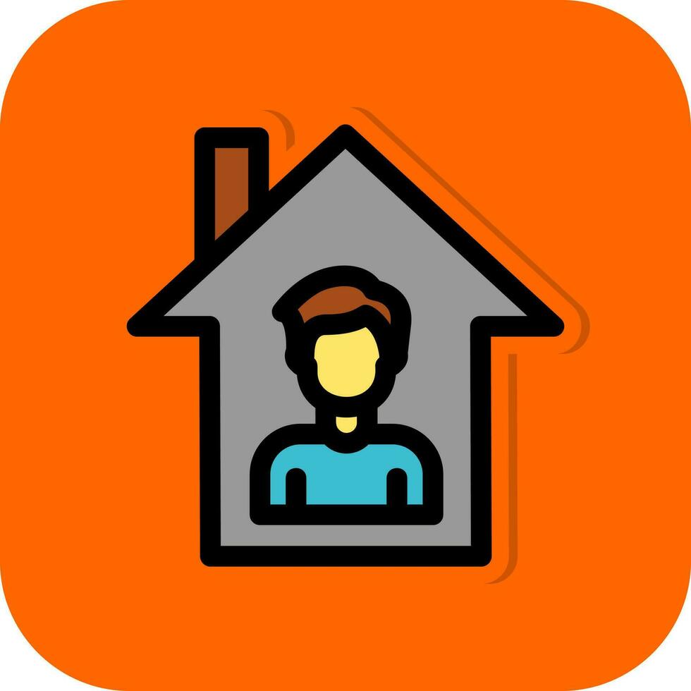 Stay Home Vector Icon Design