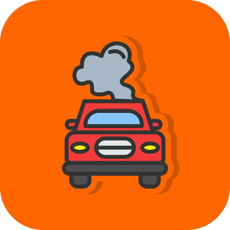 Car Pollution Vector Icon Design