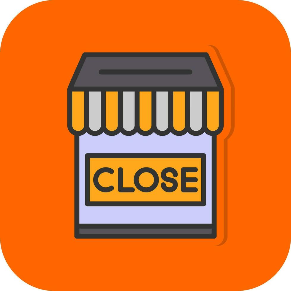 Shop Close Vector Icon Design