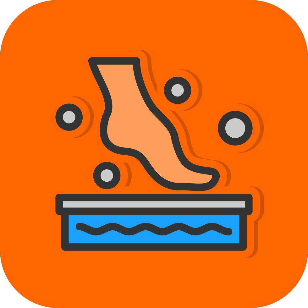 Foot Spa Vector Icon Design