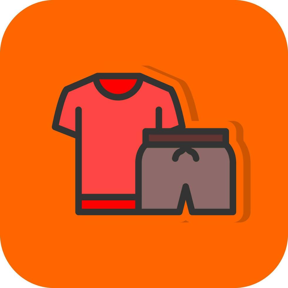 diseño de icono de vector de ropa de ejercicio