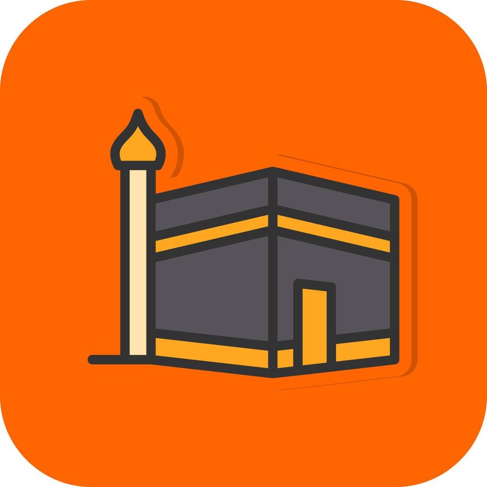 Kaaba Vector Icon Design