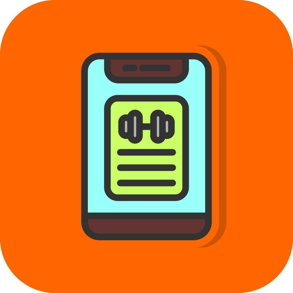 Workout Progress Vector Icon Design