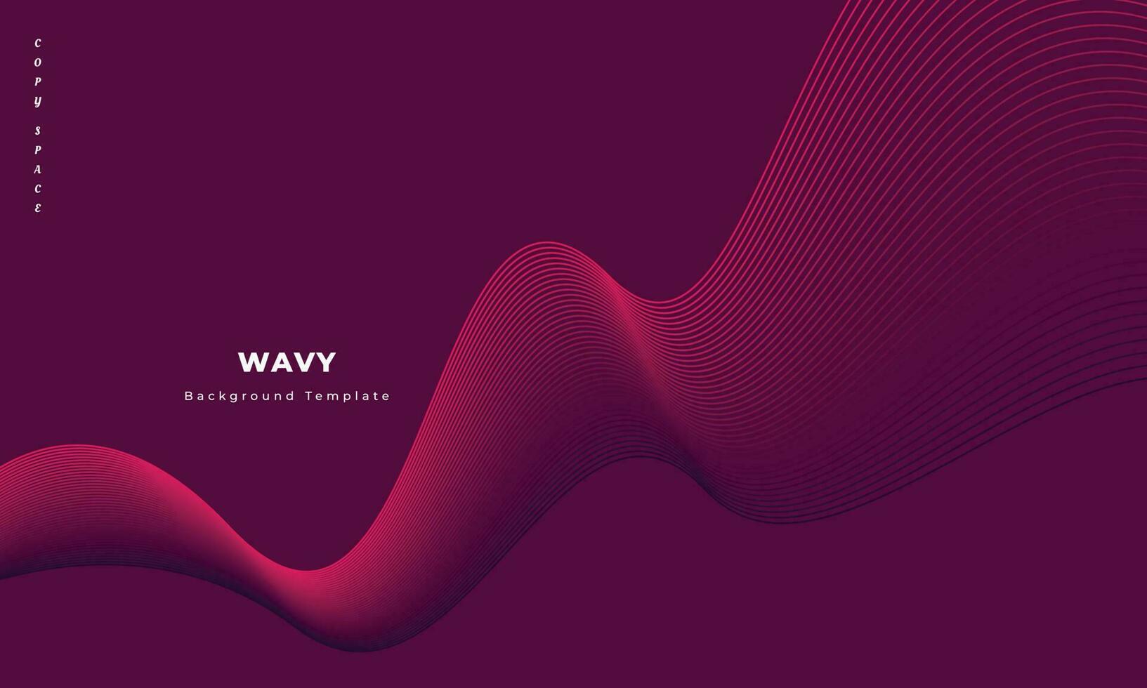 Dynamic wave lines background design set for copy space, brochure, poster, landing page, cover, business card, or presentation page vector