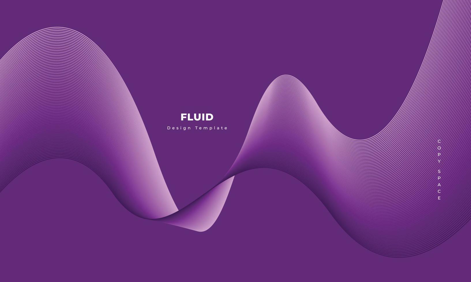 Dynamic fluid wave lines background design for copy space, brochure, poster, landing page, cover, business card, or presentation page vector