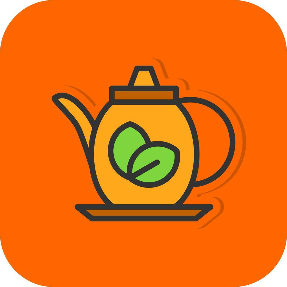 Teapot Vector Icon Design