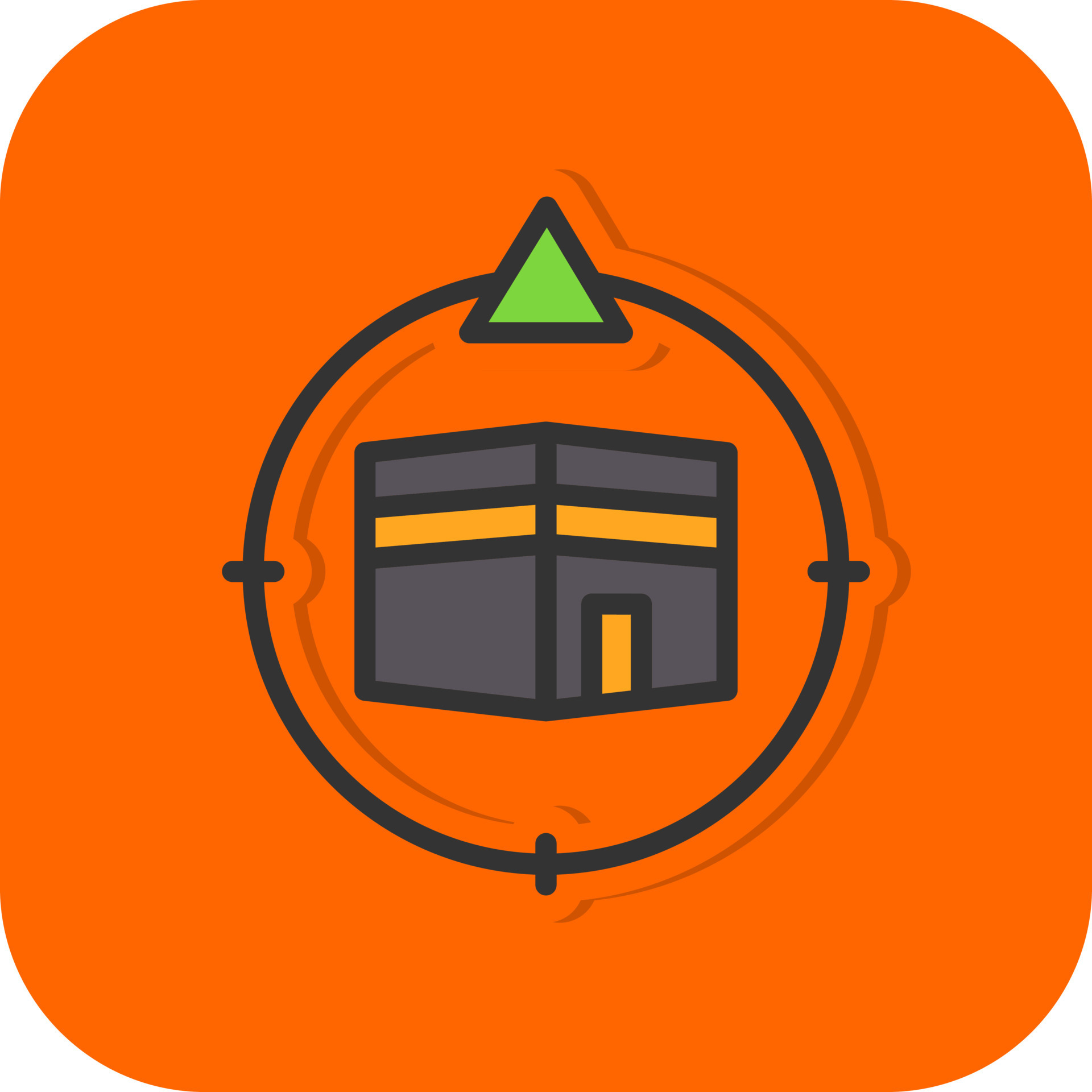 Qibla Direction Vector Icon Design 20676089 Vector Art at Vecteezy